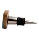 Square Striped Wooden Wine Stopper